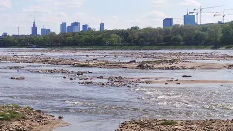 Wisła pokazuje dno