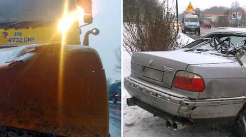 Solarka zajechała mu drogę BMW na słupie