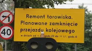 Remont przejazdu przez tory na ul