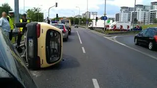 Wypadek na Wale Miedzeszyńskim