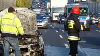 Pożar w al. Prymasa Tysiąclecia