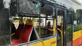 Kolizja ciężarówki z autobusem