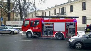 Akcja gaśnicza na Senatorskiej
fot. TVN Warszawa/Lech Marcinczak