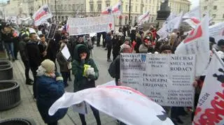 Przemarsz protestujących