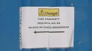 Grodzą Ogród Krasińskich