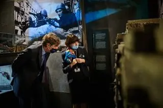 Ambasador Niemiec w Polsce Arndt Freytag von Loringhoven odwiedził Muzeum Powstania Warszawskiego
