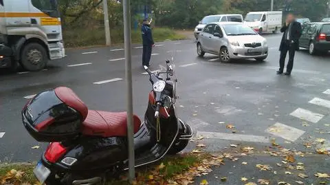 Wawer: zderzenie skutera z toyotą