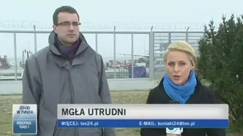 Znów problemy na Lotnisku Chopina - fot. TVN24