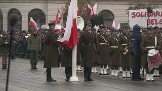 Uroczystości na placu Piłsudskiego