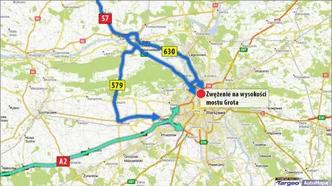 Zwężenie na Wisłostradzie: zaplanuj powrót z weekendu