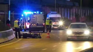 Motocyklista wypadł z drogi