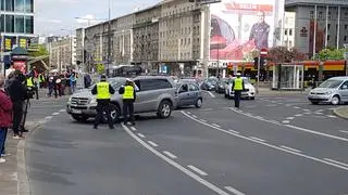 Strajk przedsiębiorców na rondzie Dmowskiego