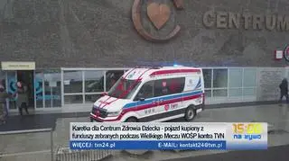 Karetka przekazana do Centrum Zdrowia Dziecka