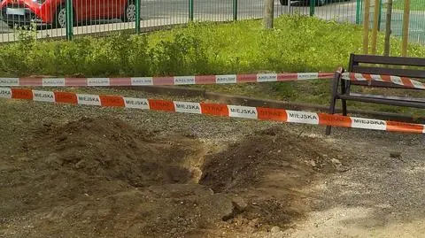 Na placu zabaw zostawił groźną pułapkę