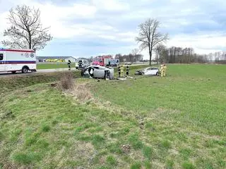 Wypadek w miejscowości Zawadki 