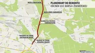 Opóźnia się remont Marsa i Żołnierskiej