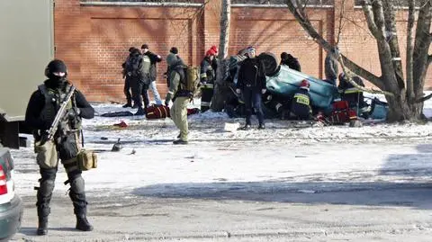 Ćwiczenia straży pożarnej i Żandarmerii Wojskowej fot. Lech Marcinczak/tvnwarszawa.pl