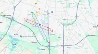Drogi startowe na Lotnisku Chopina