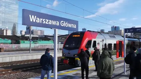 Pociąg odjechał z Warszawy Głównej