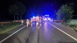 Tragiczny wypadek w miejscowości Siekluki koło Płońska (Mazowieckie) 