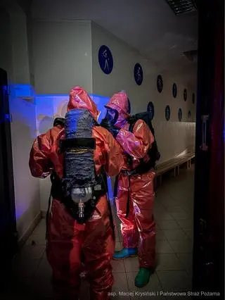 Akcja straży pożarnej w siedleckiej podstawówce 