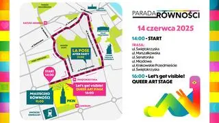 Mapa Parady Równości 2025