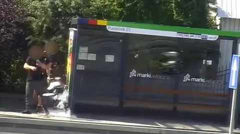 Wandale uszkodzili wiatę przystankową