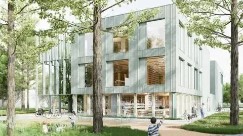 Zwycięski projekt nowego budynku Ursynoteki