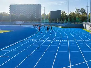 Stadion Podskarbińska po modernizacji 