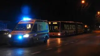 Busem wjechał w tył autobusu miejskiego