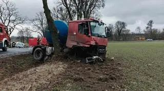 Poważny wypadek na drodze z Drobina do Płocka