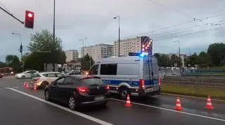 Zderzenie w alei Niepodległości