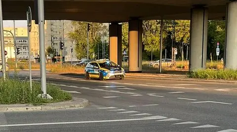 Radiowóz uszkodzony podczas pościgu