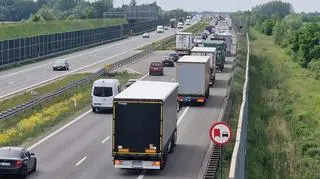 Utrudnienia na A2 po wypadku i kolizjach