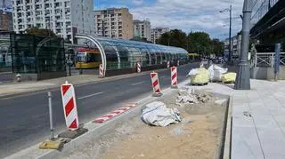 Drogowcy prowadzą prace przy placu Bankowym