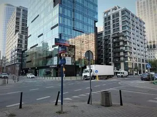 Ulica Grzybowska przed przebudową 