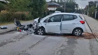 Wypadek w miejscowości Długa Kościelna