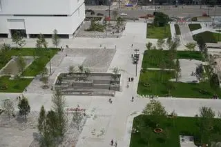 Plac Centralny, widok z Pałacu Kultury i Nauki