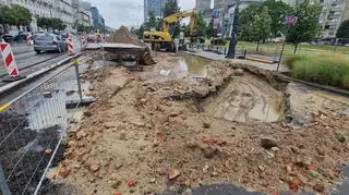 Tu natrafiono na pozostałości kamienicy