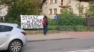 Protest mieszkańców Starej Miłosny