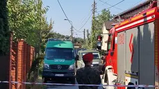 Ewakuacja po wybuchu na poligonie. Służby wciąż działają w Rembertowie