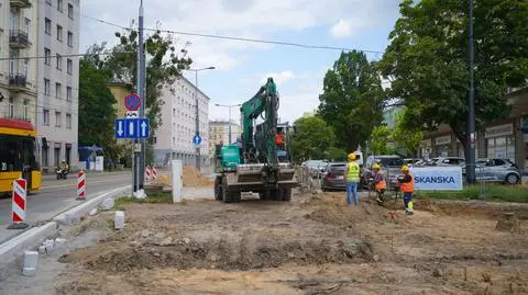 Prace drogowe na Woli