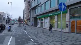 Rozmyta ścieżka na Targowej