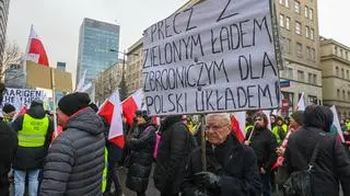 Protest rolników w centrum stolicy