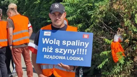 Kolejarze blokowali dojazd do terminala PKP Cargo