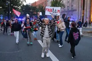 Demonstracja przed MSZ