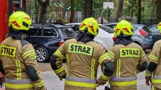 Ewakuacja szkoły w Otwocku