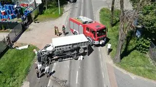 Poważny wypadek w okolicy Wołomina 