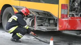 Pożar autobusu