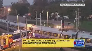 Kolizja pendolino w Nowym Dworze Mazowieckim